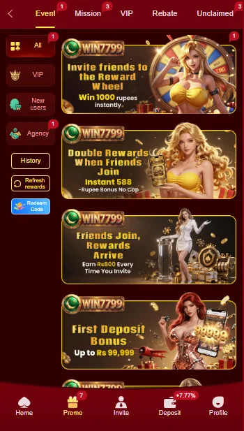 Win7799 Game Bonus